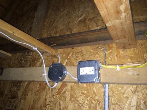 can you put junction box in attic|electrical junction box in attic.